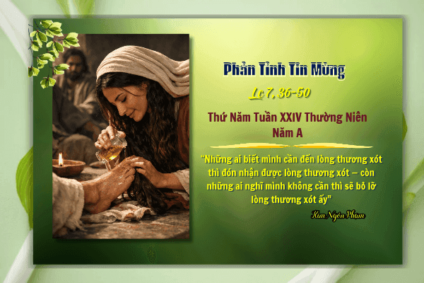 Phản Tỉnh Tin Mừng Thứ Năm Tuần XXIV Thường Niên - Năm A | ngày | 17 tháng 9 năm 2026