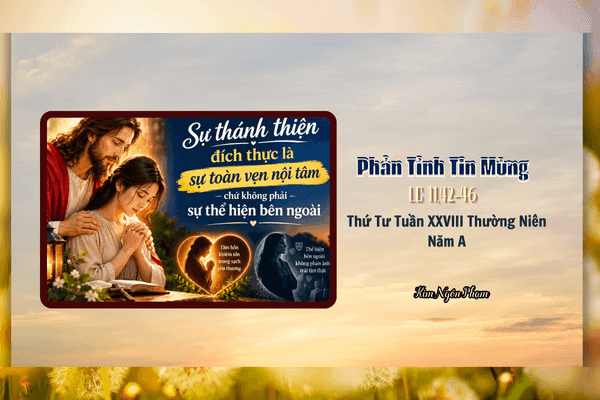 Phản Tỉnh Tin Mừng Thứ Tư Tuần XXVIII Thường Niên – Năm A | ngày 14 tháng 10 năm 2026
